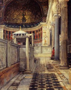 勞倫斯 阿爾瑪 塔德瑪 Interior of the Church of San Clemente, Rome